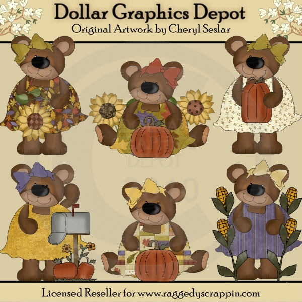 Orsi autunnali - ClipArt - Esclusiva DCS