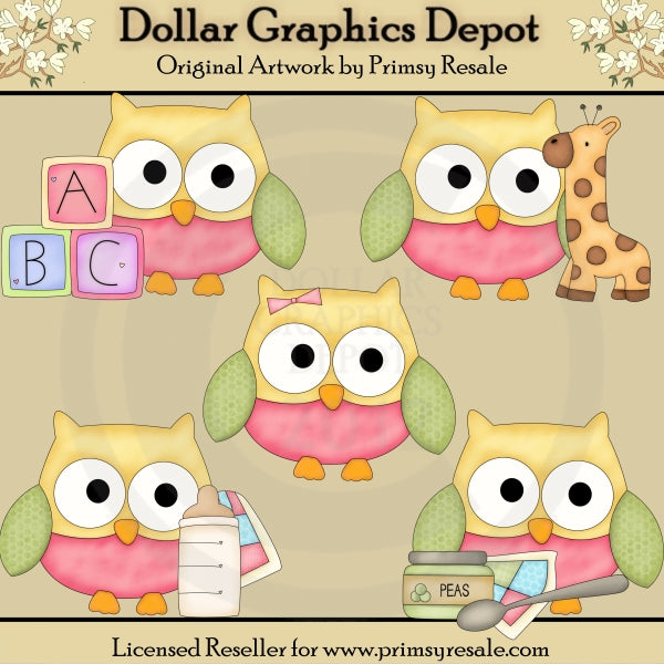 Búhos Bebé 1 - Clipart