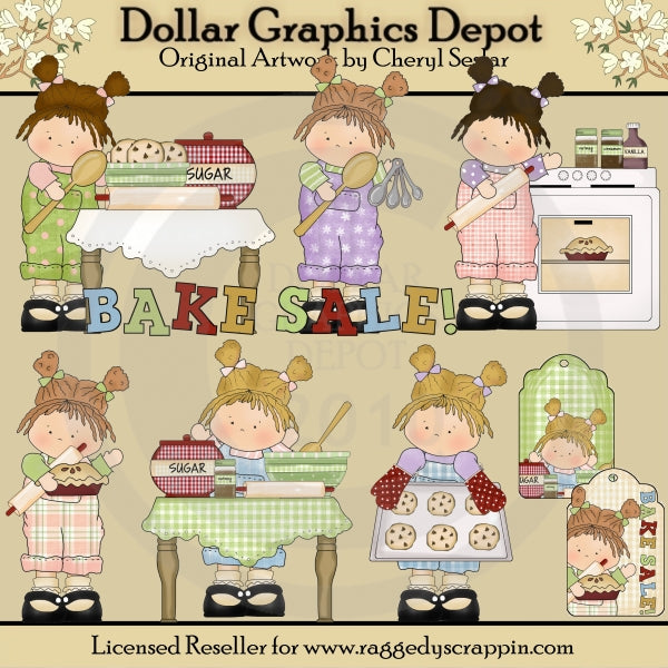 Bake Sale Girls - Clip Art - Esclusiva DCS
