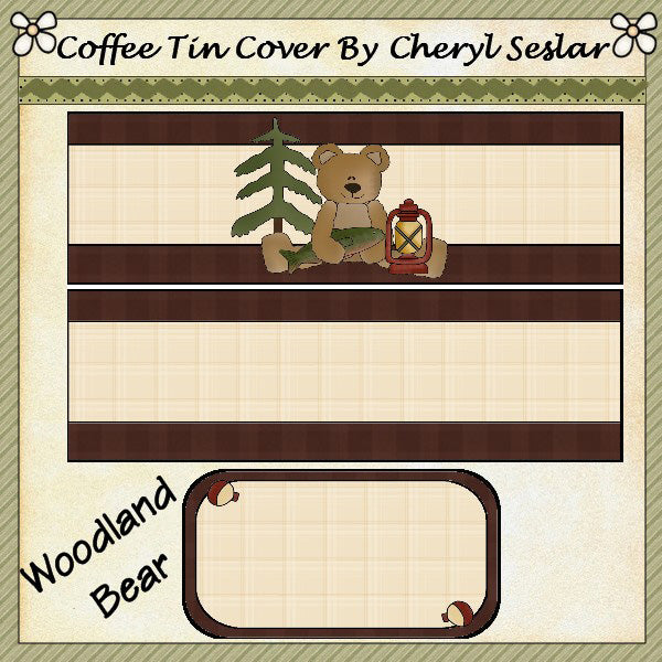 ~Woodland Bear~ ...Lata de café internacional *ctc61