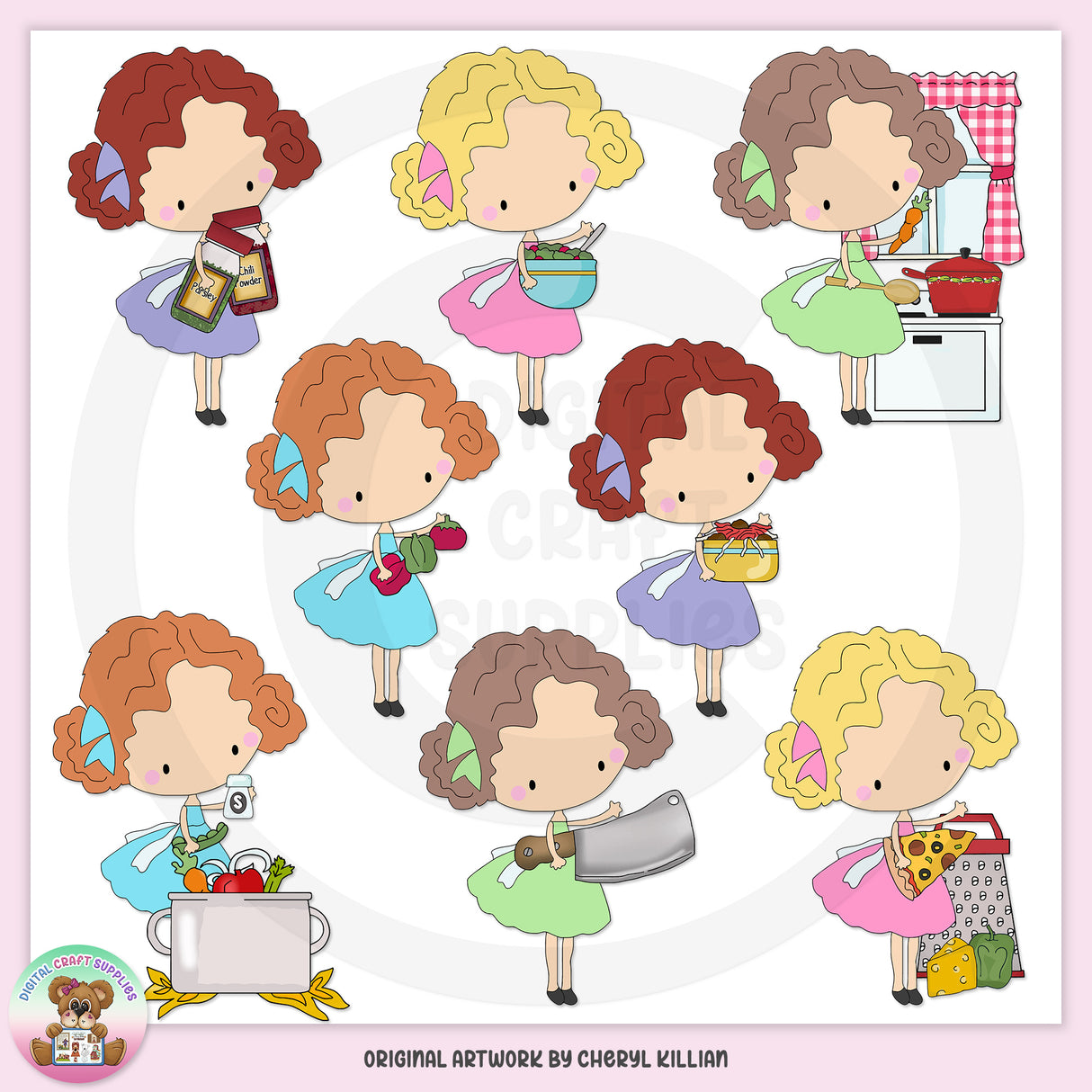 Adorable Anna - Little Chef - Clip Art - DCS Exclusive