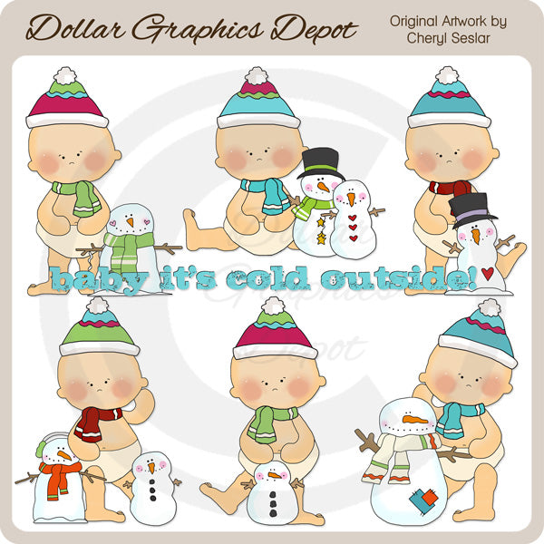 Baby, fa freddo fuori 1 - Clip Art - Esclusiva DCS