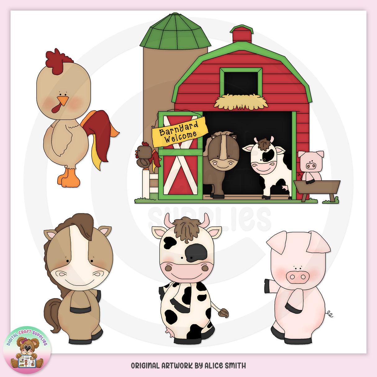 Barnyard Welcome - Clip Art