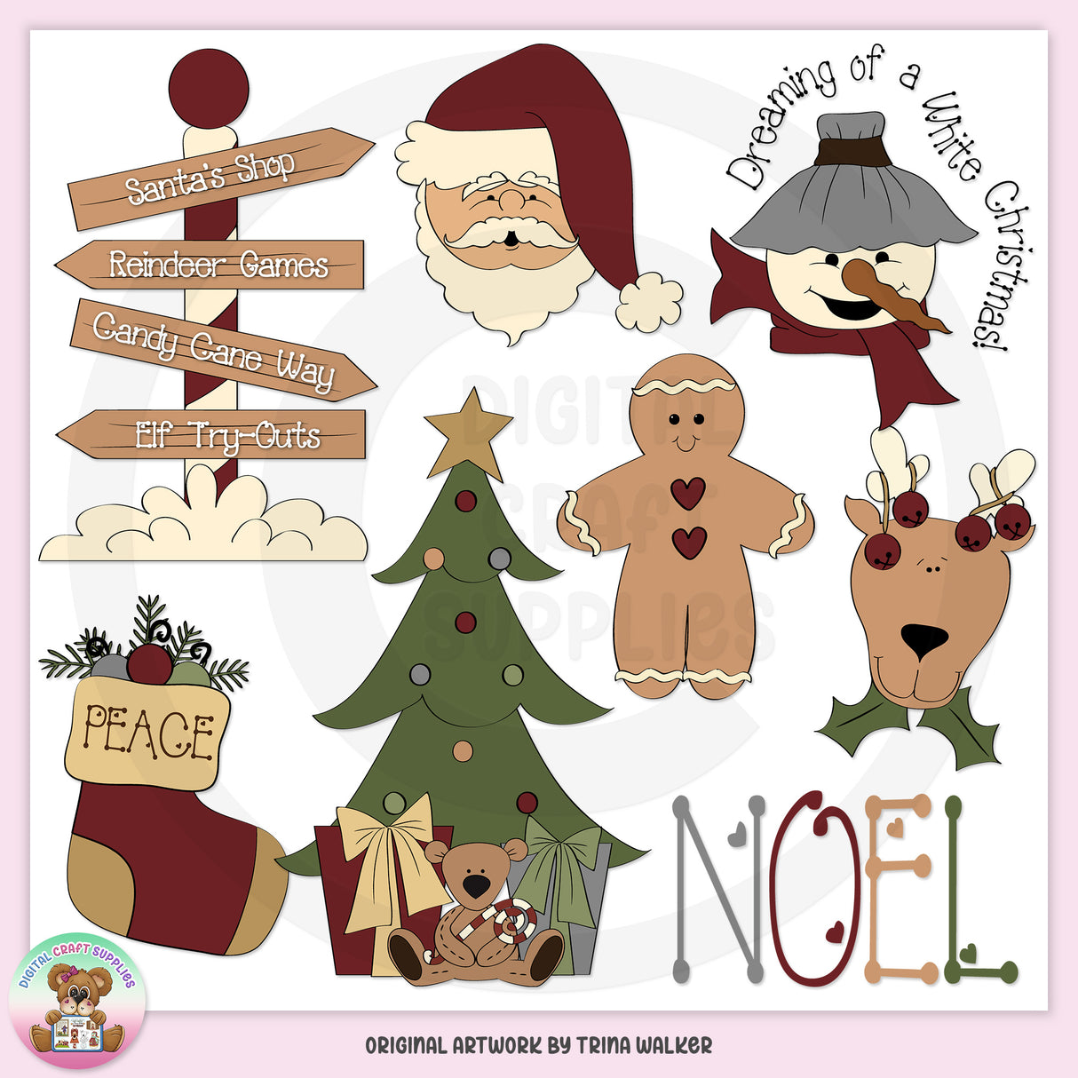 Christmas Town 3 - Clip Art