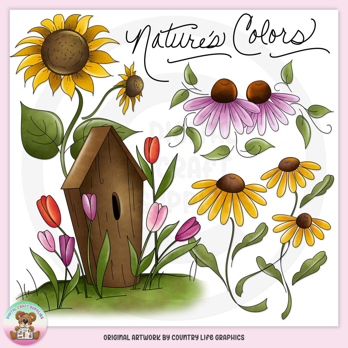 Colores de la naturaleza - Clipart