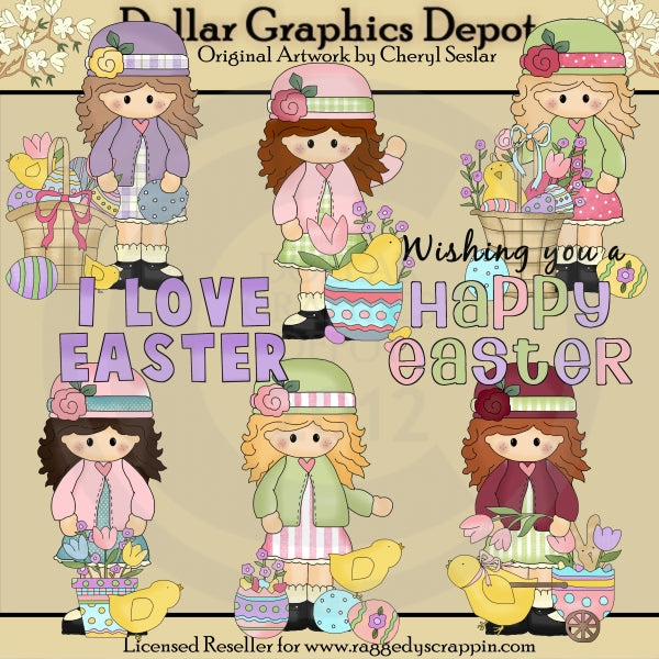 Alyssa Loves Easter - Clip Art