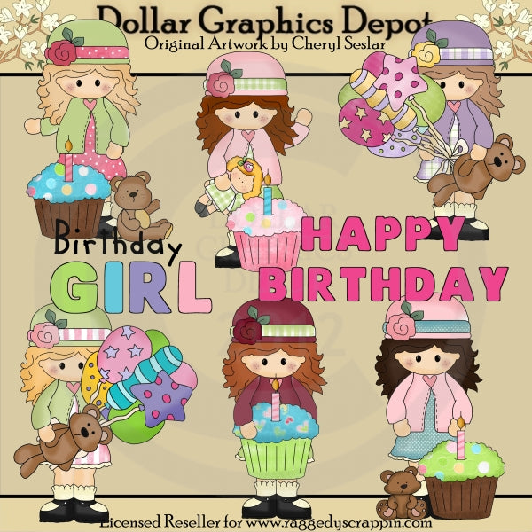 Alyssa The Birthday Girl - Clip Art