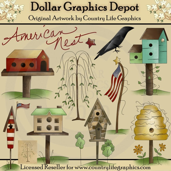 Nido americano - ClipArt