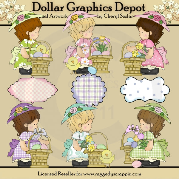 Annabelle's Easter Baskets - Clip Art