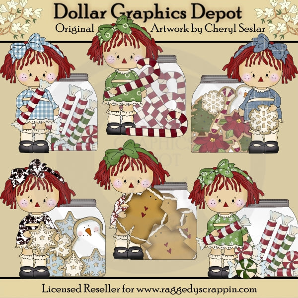 Tarros De Navidad De La Pequeña Annie - Clipart