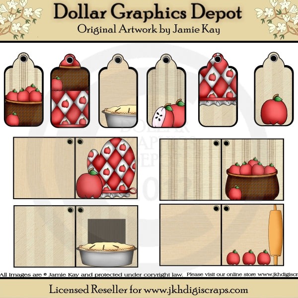 Apples In The Kitchen Gift Tags