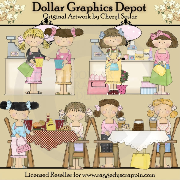 At The Mall - Clip Art - DCS Exclusive