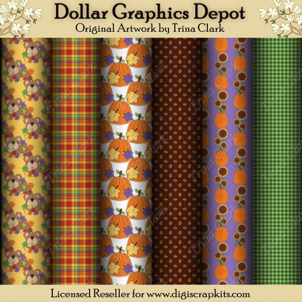 Autumn Bears 1 - Scrap Papers