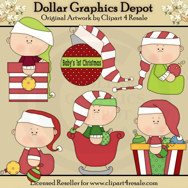 Adornos Navideños Para Bebés - Clipart