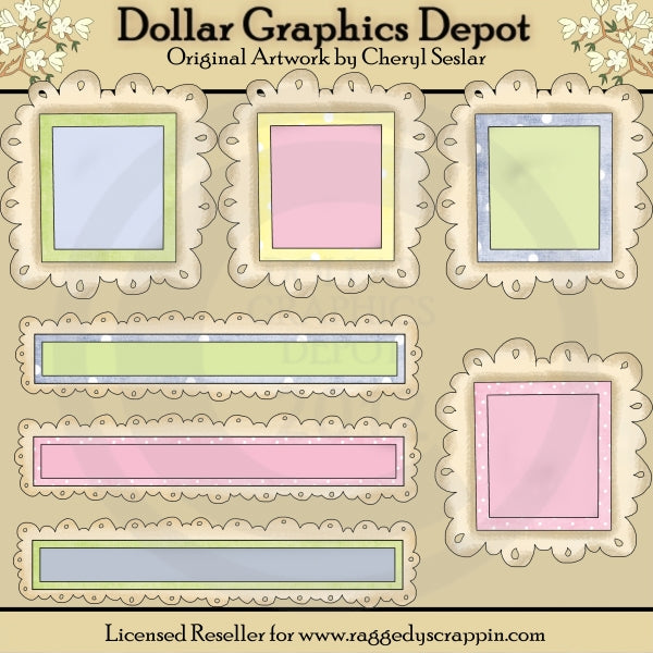 Cornici e titoli Baby Doodle - Elementi di scarto