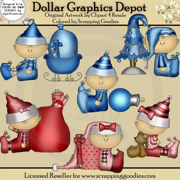 Duendes Bebés 1 - Clipart
