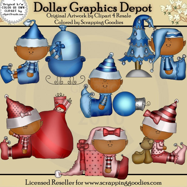 Elfos Bebés 2 - Clipart