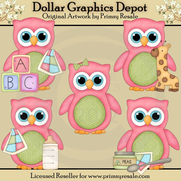 Búhos Bebé 2 - Clipart