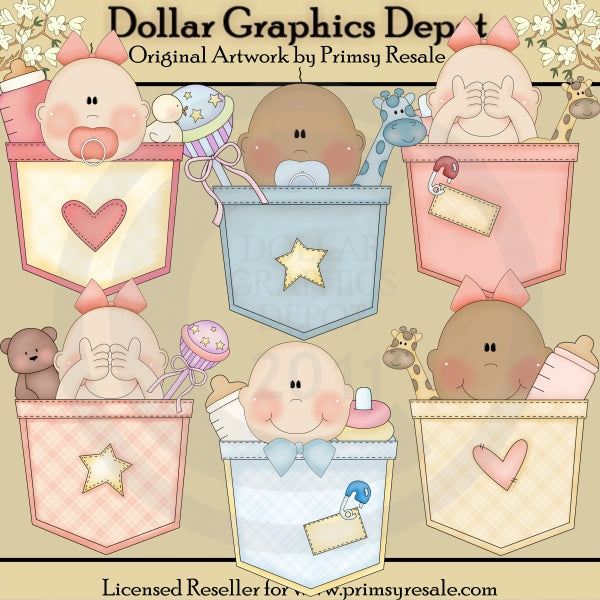 Bolsillos Para Bebé - Clipart