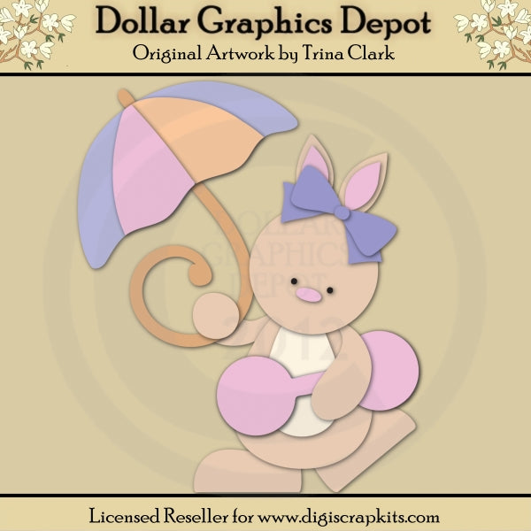 Baby Shower Bunny 1 - File di taglio
