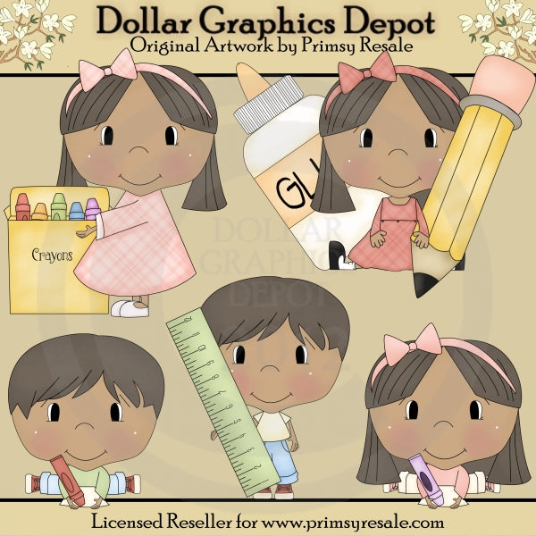 Ritorno a scuola per bambini 2 - ClipArt