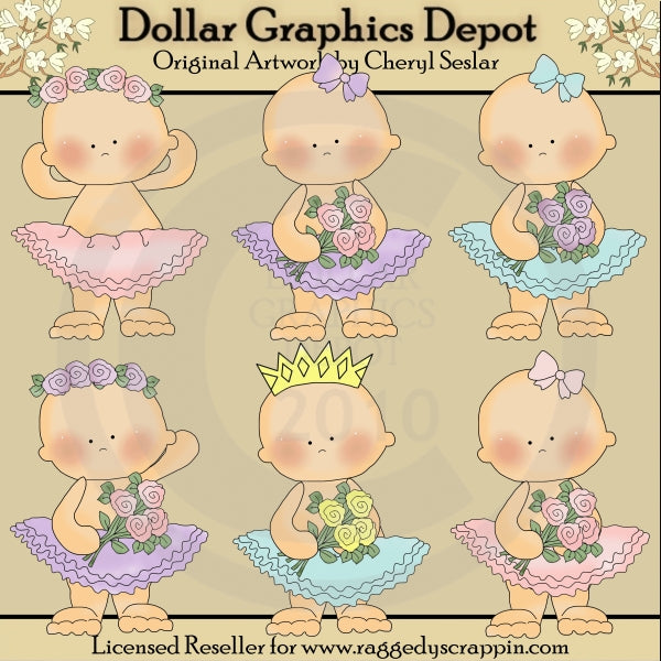 Ballerina In Training - Clip Art - DCS Exclusive