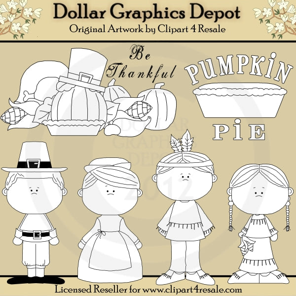 Be Thankful - Digital Stamps