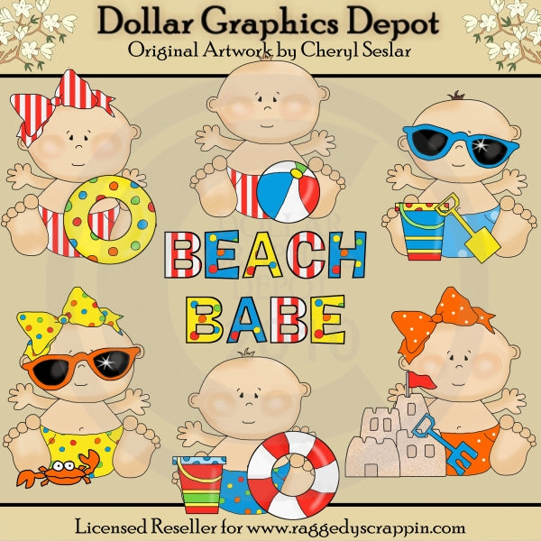 Bambini in spiaggia - ClipArt - Esclusiva DCS