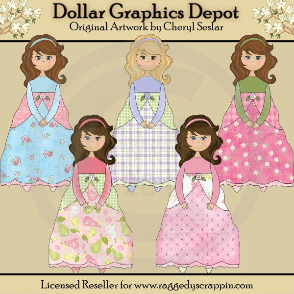 Beautiful Princesses - Clip Art - DCS Exclusive