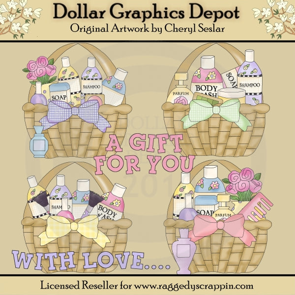 Beauty Baskets - Clip Art - DCS Exclusive