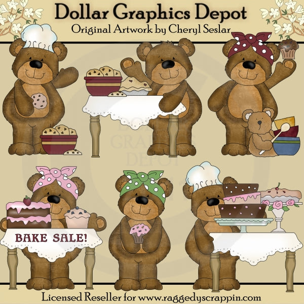 Benny and Babs - Bake Sale - Clip Art