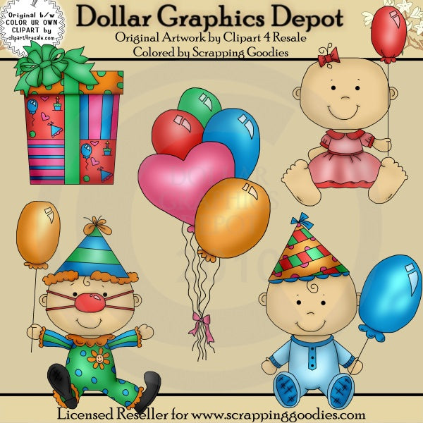 Cumpleaños Bebés 1 - Clipart