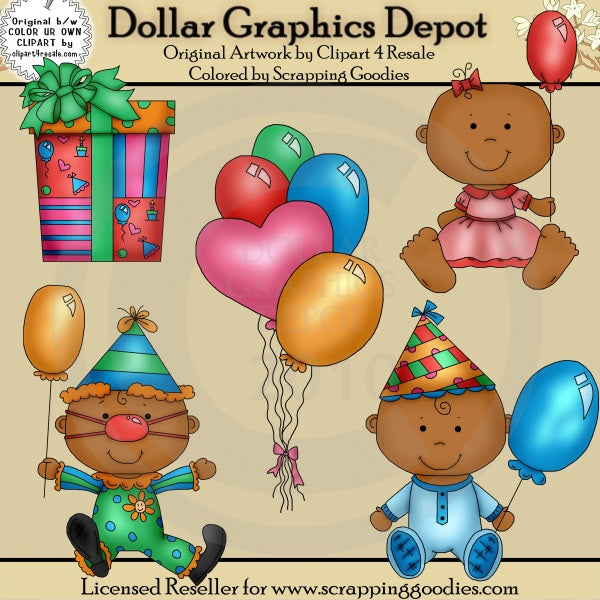 Cumpleaños Bebés 2 - Clipart