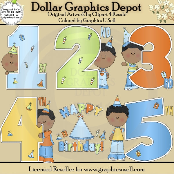 Cumpleaños Años Niños 2 - Clipart
