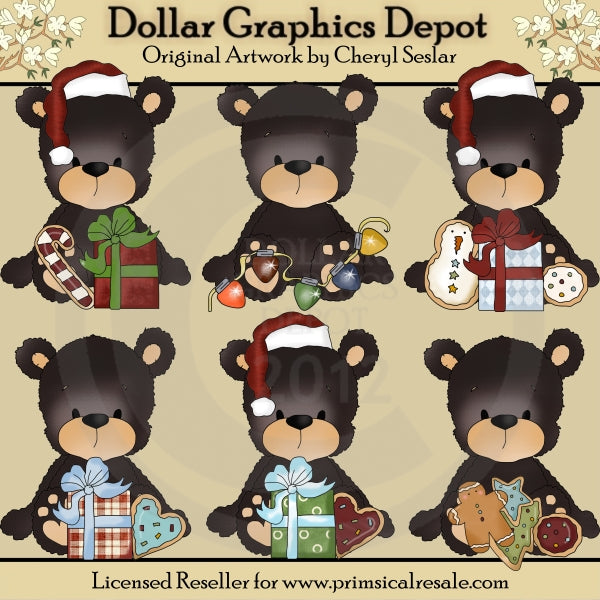 Blacky Bear - Galletas De Navidad - Clipart