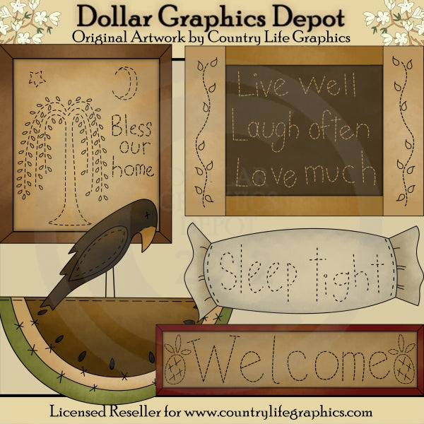 Bless Our Home - Clip Art