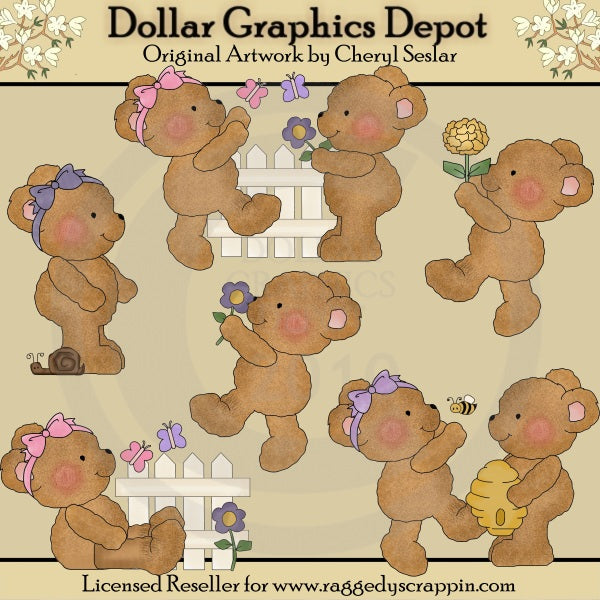 Boo Boo Bears - Fiebre De Primavera - Clipart