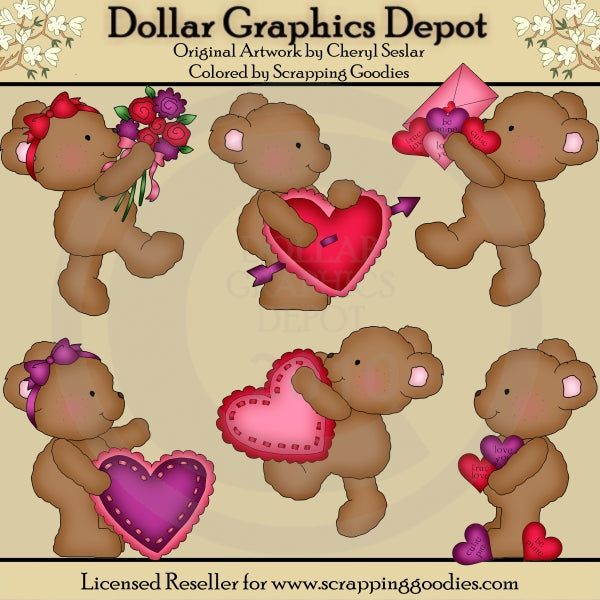 Boo Boo Bears - San Valentín - Clipart
