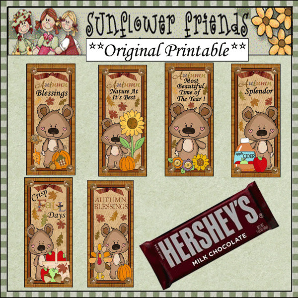 Barrette di cioccolato Boppy Bear...Lo splendore dell'autunno