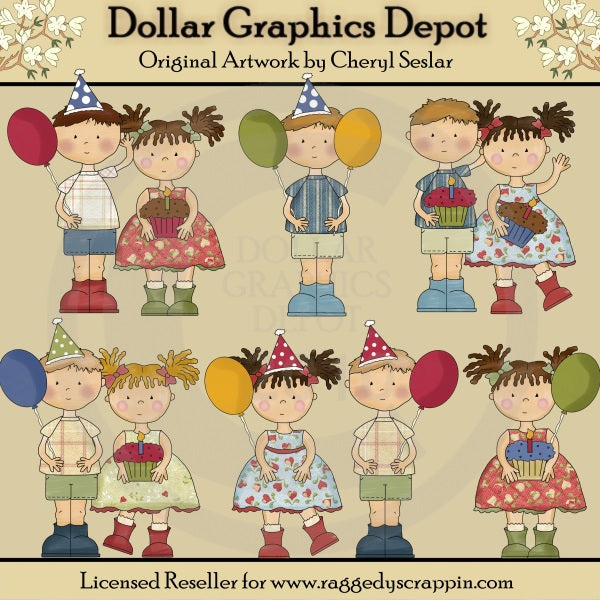 Cumpleaños Brillante Para Niños - Clipart