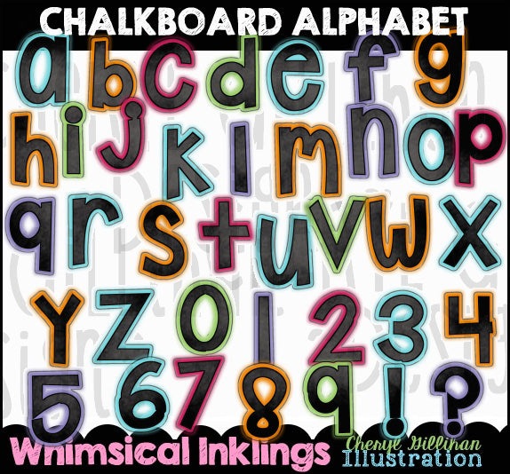 Alfabeto della lavagna... raccolta grafica