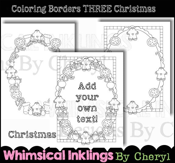 Coloring Borders_Three Christmas (WI)