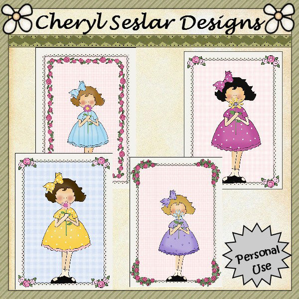 Frontali di fiori per la mamma... Set di 4