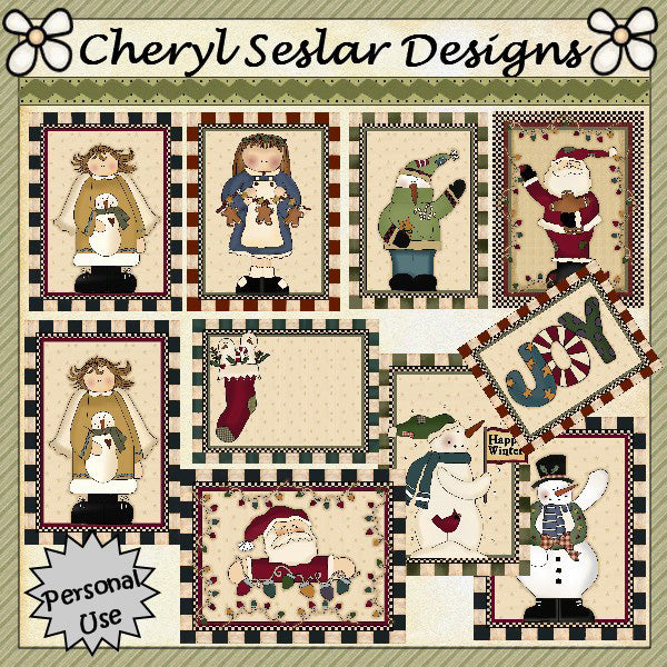 Frontali dei biglietti Holiday Wonder... Set da 10