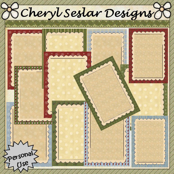 Graziosi biglietti di auguri di Natale...set da 12