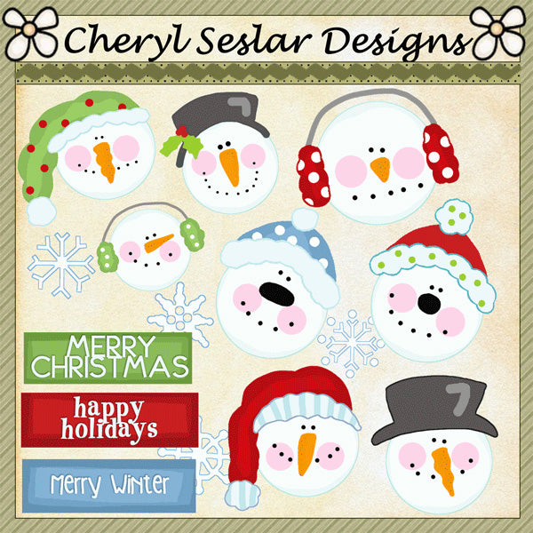 Colección Feliz Invierno Muñeco De Nieve