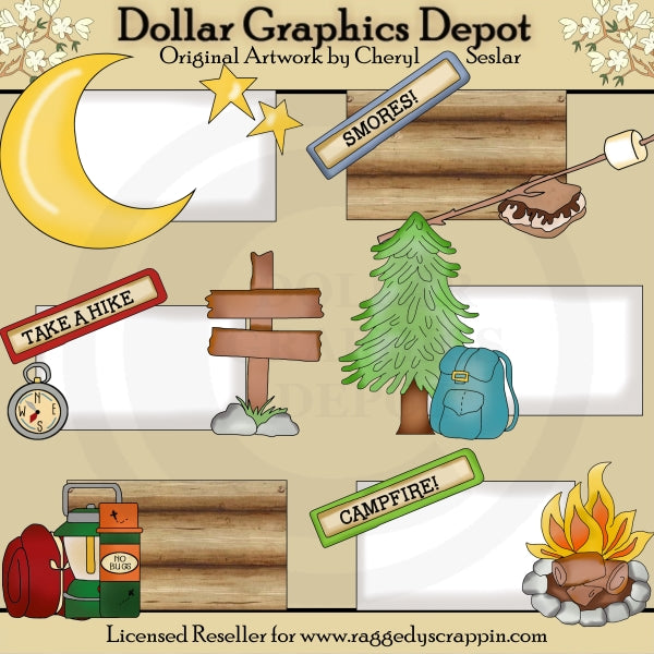 Boletines De Camping - Clipart