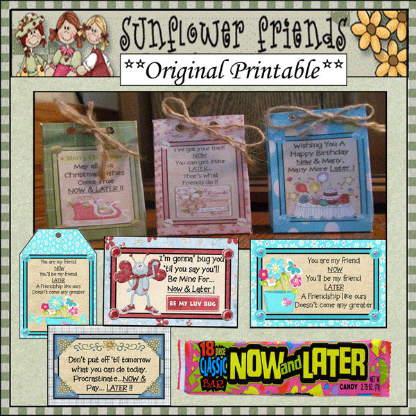 Topper per caramelle adesso e dopo