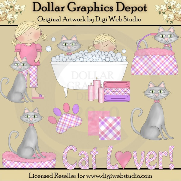 Cat Lover Cuties 1 - Clip Art