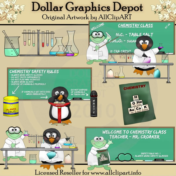 Clase De Química - Clipart